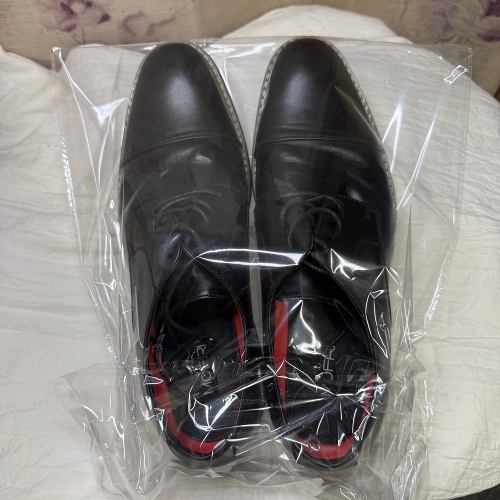 Mofri Men's Classic Modern Oxford Lace Dress Shoes,Size 12 Black - Picture 13 of 13